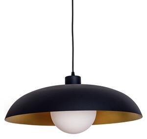 Lustră pe cablu ECLIPSE 1xE27/15W/230V negru/auriu