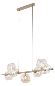 Brilagi - Lustru suspendat VULCANO pe cablu, 7xG9/8W/230V, bej/bej fumuriu