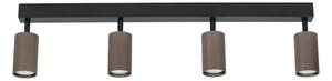 Spot TUNE, 4x GU10/10W/230V, negru/maro