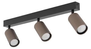 Spot TUNE 3xGU10/10W/230V negru/maro