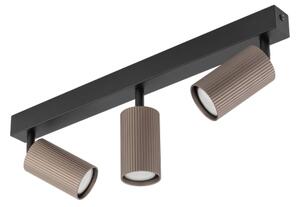 Spot TUNE 3xGU10/10W/230V negru/maro