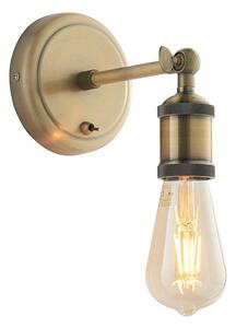 Aplica spot de perete HAL, 1xE27/10W/230V, alamă - Endon 97245