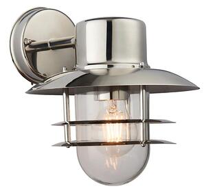Endon 74703 - Aplica de perete pentru exterior JENSON, 1xE27/40W/230V, IP44, crom lucios