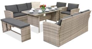 Mobilier de gradina Marseille Apetito 10 Garden Point gri