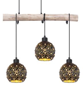 Globo 54029-4H - Candelabru suspendat pe cablu JODIE 4xE27/40W/230V bej/negru