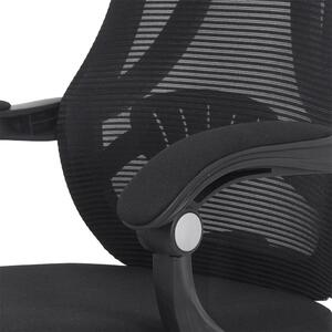 Scaun de birou ergonomic si suport de picioare OFF 927 negru