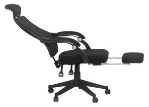 Scaun de birou ergonomic si suport de picioare OFF 927 negru