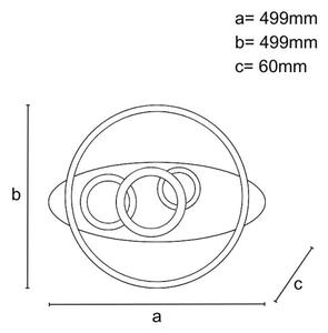 Plafonieră LED dimabilă LED/105W/230V 3000-6500K + telecomandă
