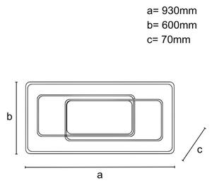 Plafonieră LED reglabilă 220W/230V 3000-6500K + telecomandă