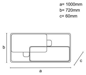 Plafonieră LED reglabilă LED/280W/230V 3000-6500K + telecomandă