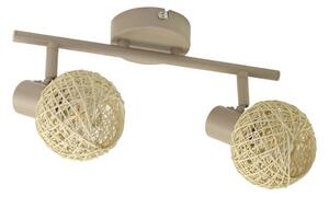 Lampă spot DEX 2xE14/10W/230V bej/crem