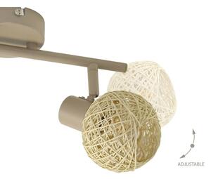 Lampă spot DEX 2xE14/10W/230V bej/crem