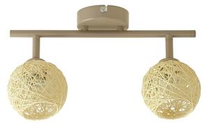 Lampă spot DEX 2xE14/10W/230V bej/crem