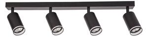 Spot PIPE 4xGU10/10W/230V negru
