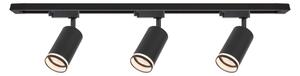 Spot pentru șină PIPE 3xGU10/10W/230V negru