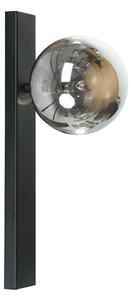 Zuma Line 1218 - Aplică de perete SERENITY 1xG9/8W/230V negru/negru fumuriu