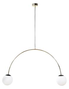 Zuma Line 1221 - Lampă suspendată BOW pe cablu 2xE14/10W/230V, aurie