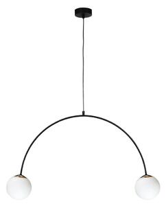 Zuma Line 1222 - Lustră suspendată pe cablu BOW 2xE14/10W/230V, negru