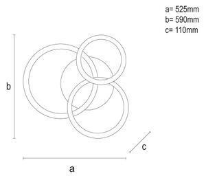 Plafonieră LED dimabilă LED/90W/230V 3000-6500K + telecomandă