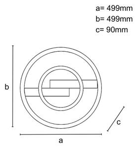 Plafonieră LED dimabilă, 80W, 230V, 3000-6500K, cu telecomandă