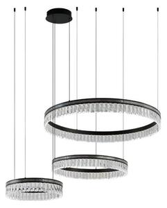 Candelabru din cristal cu LED reglabil, suspendat pe cablu THALIA LED/120W/230V 3000-6000K + telecomandă