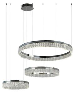 Lustră cu cristale LED THALIA, reglabilă, suspendată pe cablu, 120W/230V 3000-6000K + telecomandă