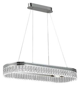 Candelabru cu cristale LED reglabil, suspendat pe cablu THALIA LED/50W/230V 3000-6000K + telecomandă