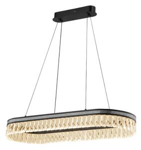 Candelabru din cristal cu LED reglabil, suspendat pe cablu THALIA LED/50W/230V 3000-6000K + telecomandă