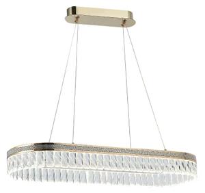 Candelabru LED din cristal dimabil suspendat pe cablu THALIA LED/50W/230V 3000-6000K + telecomandă