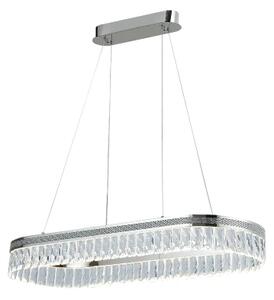 Candelabru cu cristale LED reglabil, suspendat pe cablu THALIA LED/50W/230V 3000-6000K + telecomandă