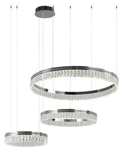 Lustră cu cristale LED THALIA, reglabilă, suspendată pe cablu, 120W/230V 3000-6000K + telecomandă