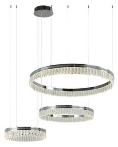 Lustră cu cristale LED THALIA, reglabilă, suspendată pe cablu, 120W/230V 3000-6000K + telecomandă