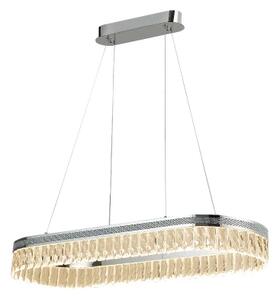 Candelabru cu cristale LED reglabil, suspendat pe cablu THALIA LED/50W/230V 3000-6000K + telecomandă