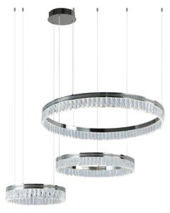 Lustră cu cristale LED THALIA, reglabilă, suspendată pe cablu, 120W/230V 3000-6000K + telecomandă