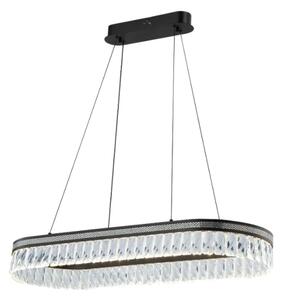 Candelabru din cristal cu LED reglabil, suspendat pe cablu THALIA LED/50W/230V 3000-6000K + telecomandă