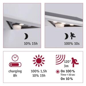 Paulmann 94244 - Aplica solară de perete YOKO, LED/1,2 W, IP44, 3,7 V, 1800 mAh