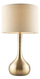 Endon 61191 - Lampă de masă PICCADILLY cu dimmer, 1xE14/40W/230V, alamă/bej