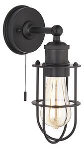 Endon 99948 - Aplica de perete pentru baie CREW, 1xE27/6W/230V, IP44, negru
