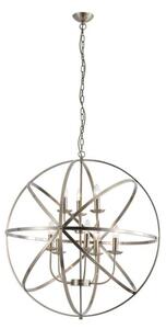 Searchlight 2478-8AB - Candelabru suspendat ORBIT cu lanț, 8xE14/60W/230V, alamă