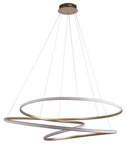 Endon 97645 - Lustră LED dimerizabilă pe cablu TWIRL LED/131W/230V 3000K, auriu