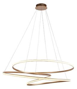 Endon 97645 - Lustră LED dimerizabilă pe cablu TWIRL LED/131W/230V 3000K, auriu