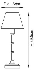Endon 114811 - Lampă de birou reîncărcabilă cu LED dimabilă BURLEY, LED 1,5W/5V, alamă/albă