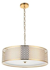 Endon 101569 - Candelabru CORDERO pe lanț, 3xE27/10W/230V, auriu