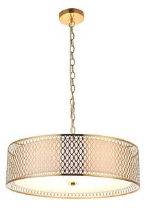 Endon 101569 - Candelabru CORDERO pe lanț, 3xE27/10W/230V, auriu