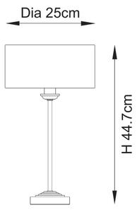 Endon 110728 - Lampă de masă HIGHCLERE, 1xE14/7W/230V, bej/alamă