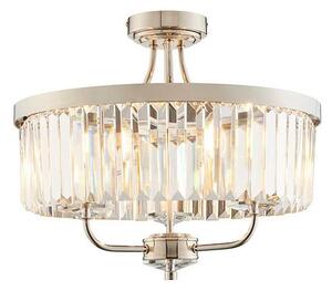 Endon 90264 - Lustră aplicată CHESTERFIELD 3xE14/6W/230V, diam. 45 cm, crom lucios
