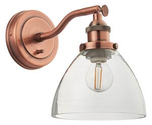 Endon 76334 - Aplica de perete cu spot HANSEN, 1xE14/40W/230V, finisaj cupru