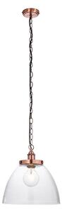 Endon 106895 - Candelabru pe lanț HANSEN 1xE27/10W/230V, finisaj cupru
