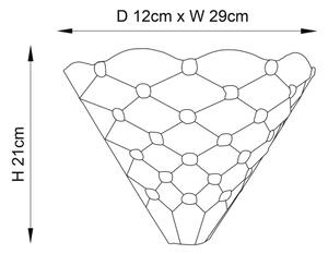 Endon 64302 - Aplică de perete Tiffany PEARL 1xE14/40W/230V