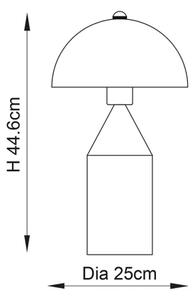 Endon 90522 - Lampă de masă NOVA 1xE27/60W/230V alamă